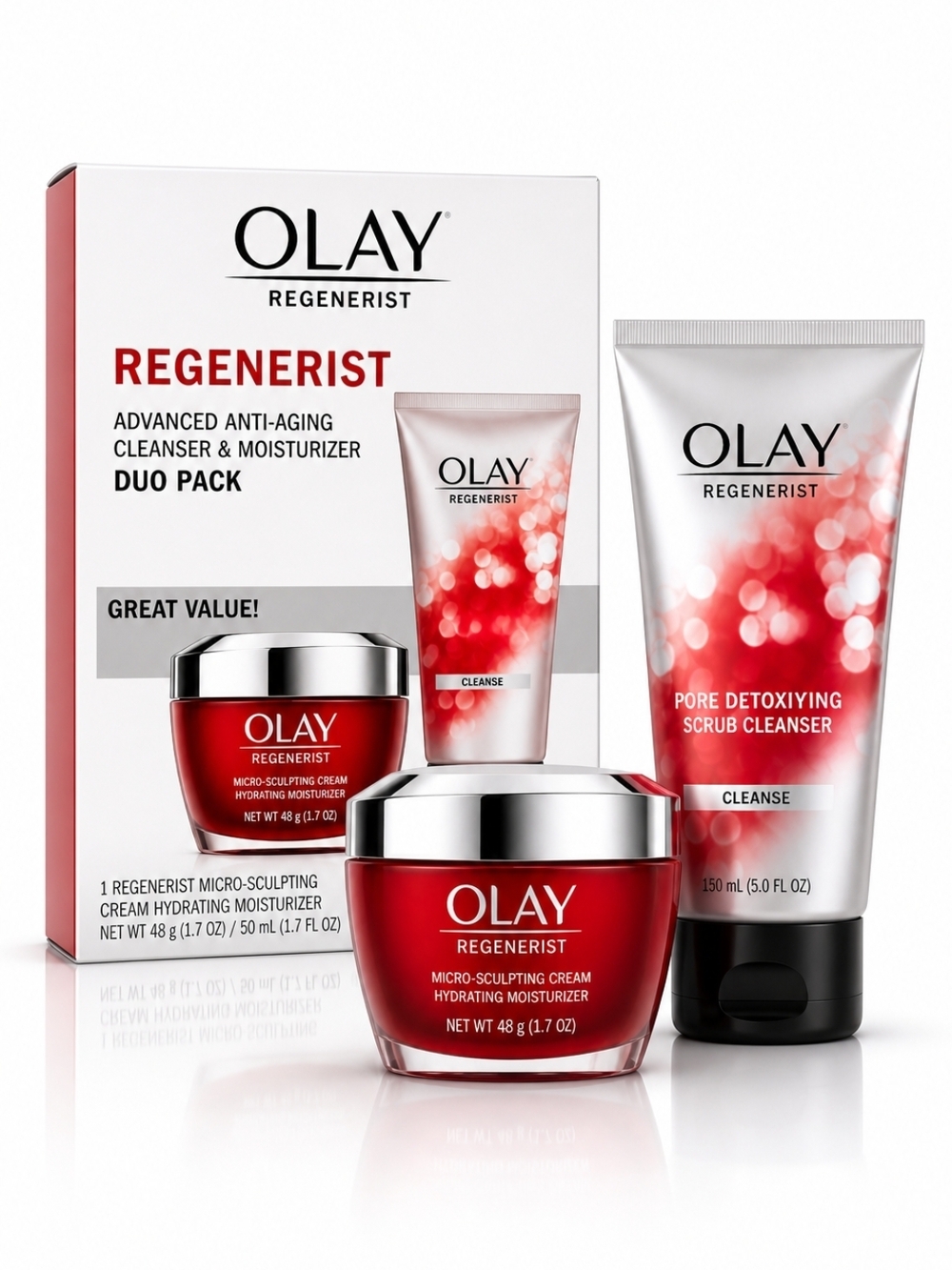 Olay Regenerist Moisturizer + Pore Scrub Duo